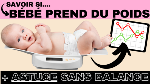 savoir si bébé prend du poids