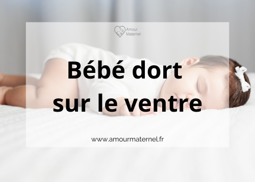 bebe dort sur le ventre