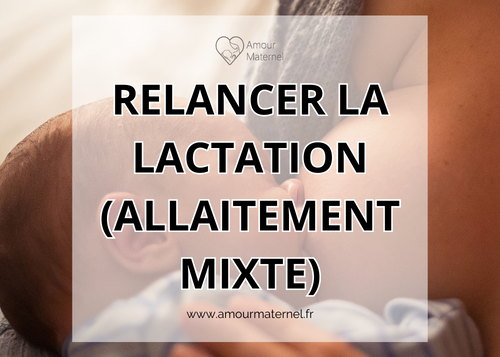 Allaitement mixte : relancer la lactation