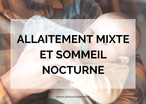 allaitement mixte pour faire ses nuits